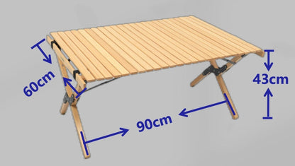 Chair & Table Set Bamboo Camping Folding Portable Outdoor Picnic Travel BBQ - Factory Direct Shop