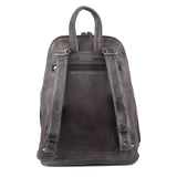 Milleni Genuine Italian Leather Soft Nappa Leather Backpack Travel Bag - Slate