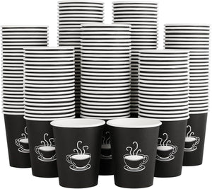 1000x Extra Large Disposable Coffee Cups 12oz Strong Takeaway Paper Take Away Bulk