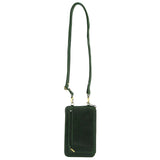 Pierre Cardin Ladies Leather Cross Body Bag/Wallet Bag/Clutch Wallet - Emerald