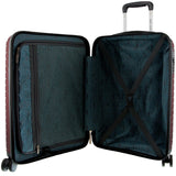 Pierre Cardin 3-Piece Hardshell Super Light Luggage Bags Travel Suitcase - Burgundy