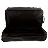 Pierre Cardin Trolley Bag Medium Soft Travel Luggage Wheeled Duffle 72cm - Black