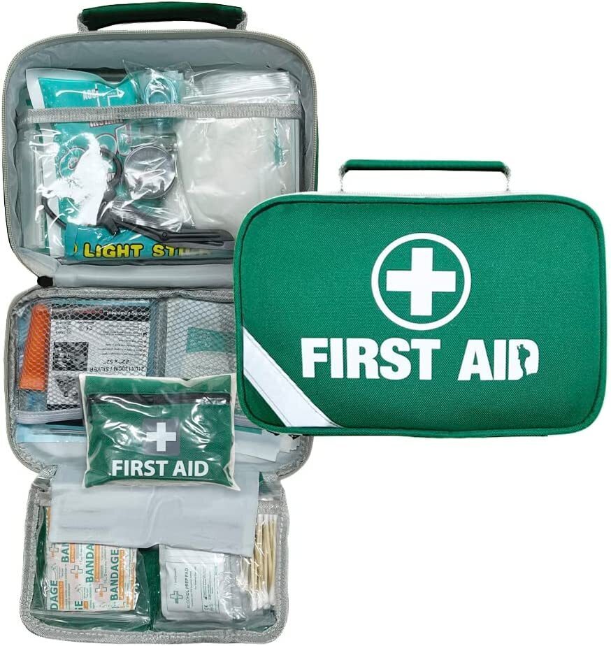 First Aid Kit 2x 258pcs Premium Medical Travel Set 