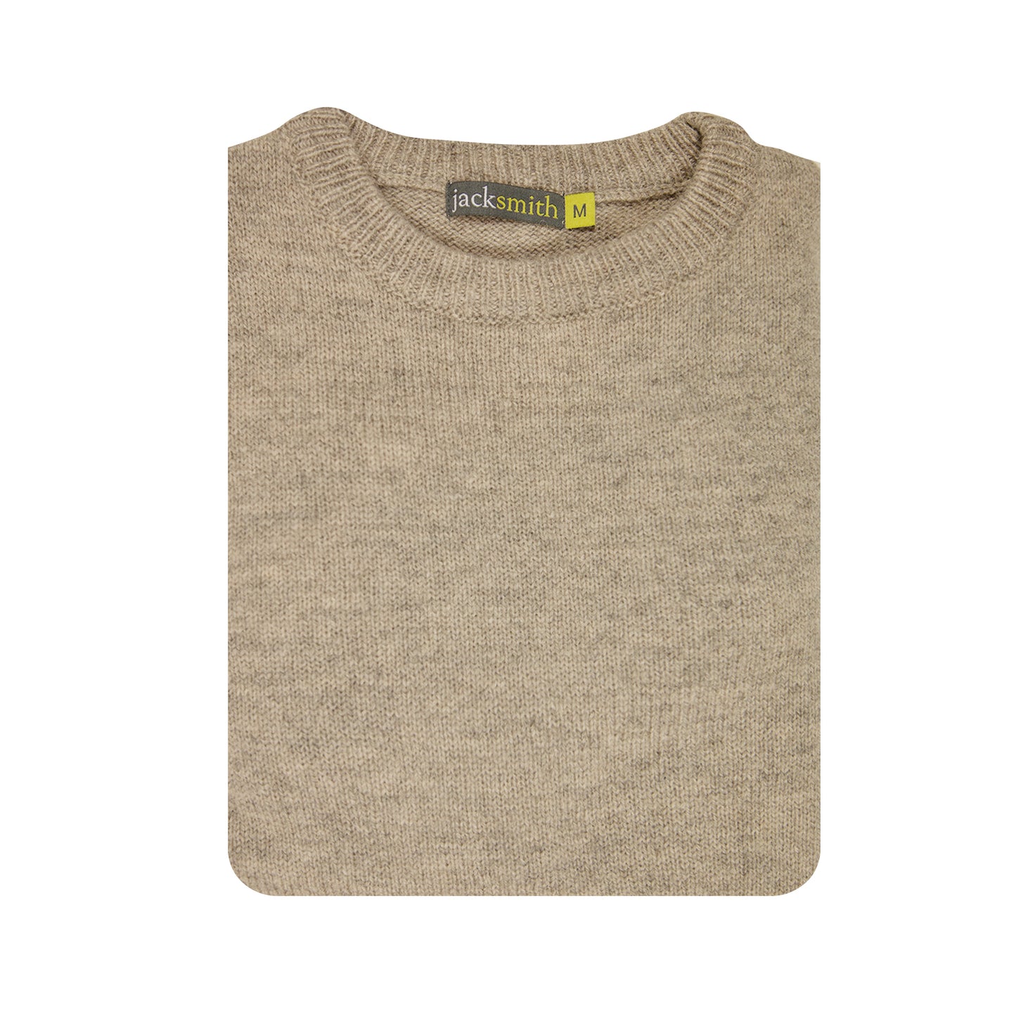 100% SHETLAND WOOL CREW Round Neck Knit JUMPER Pullover Mens Sweater Knitted - Beige (03) - XL