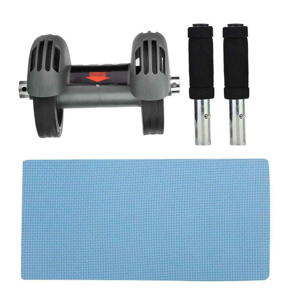 Exercise Wheel Double AB Roller Abs Abdominal Workout Fitness Gym with Knee Pad

Strengthen your core and tone your abs with our AB Roller Double Wheel. The double-wheel design provides a stable and smooth workout, while the included knee pad ensures comfort and support. Reach your fitness goals with this versatile and effective tool.