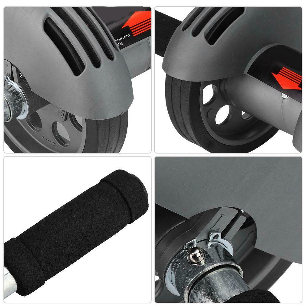 Exercise Wheel Double AB Roller Abs Abdominal Workout Fitness Gym with Knee Pad

Strengthen your core and tone your abs with our AB Roller Double Wheel. The double-wheel design provides a stable and smooth workout, while the included knee pad ensures comfort and support. Reach your fitness goals with this versatile and effective tool.