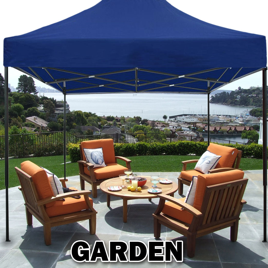3x3m Pop Up Gazebo Outdoor-blue
