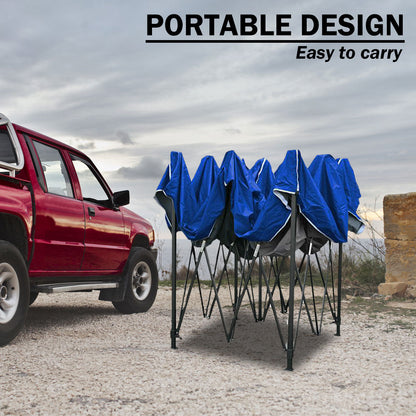 3x3m Pop Up Gazebo Outdoor-blue