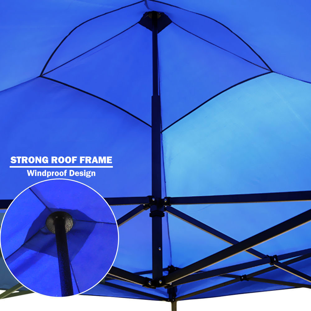3x3m Pop Up Gazebo Outdoor-blue