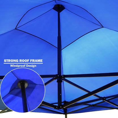 3x3m Pop Up Gazebo Outdoor-blue