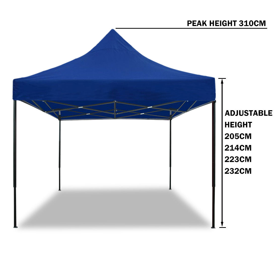 3x3m Pop Up Gazebo Outdoor-blue