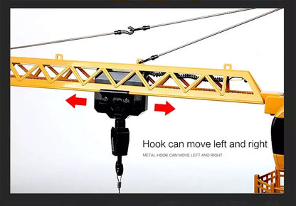 HUINA 1/14 12CH RC Alloy Tower Crane Engineering Construction Vehicle