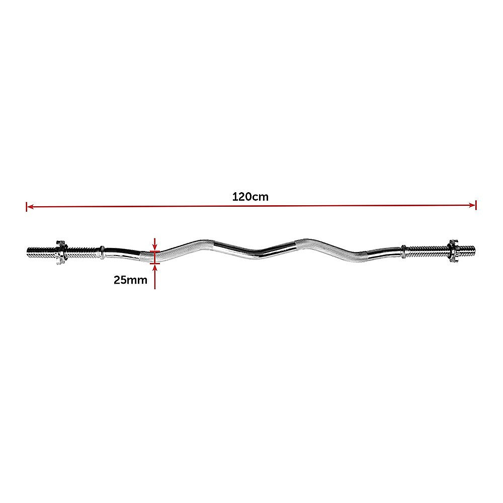 EZ Curl Bar With Spinlock Collars