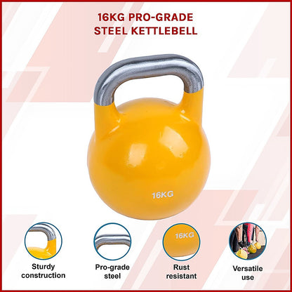 Kettlebell Pro-Grade Steel-16kg