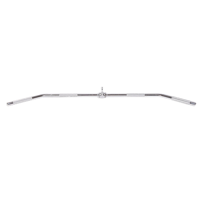 Chrome Lat Pulldown Bar- handlebar on a white background