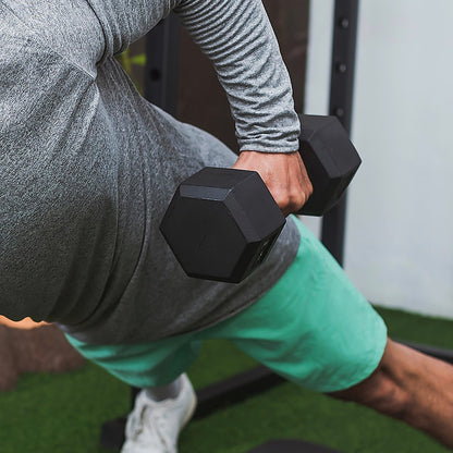 Hex Dumbbell Commercial-20kg Rubber