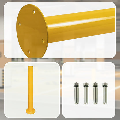 Yellow Heavy Duty Steel Bollard Post