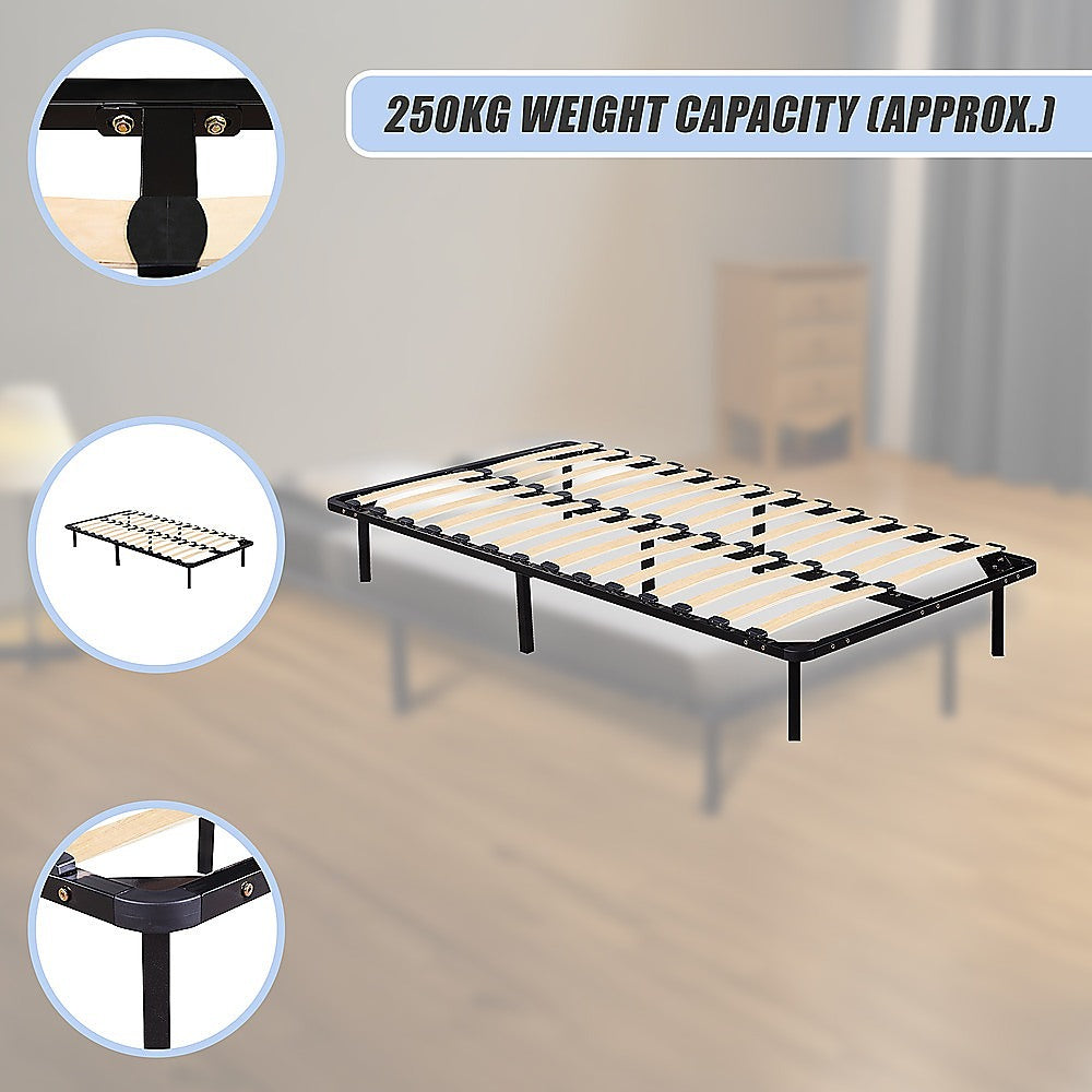 King Single Metal Bed Frame - Bedroom Furniture