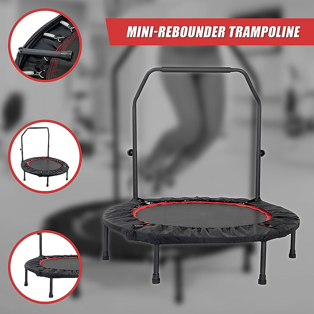 Rebounder Mini Trampoline 40inch-Black Red