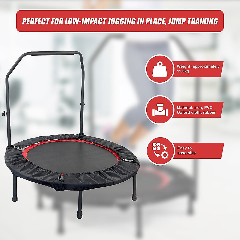 Rebounder Mini Trampoline 40inch-Black Red