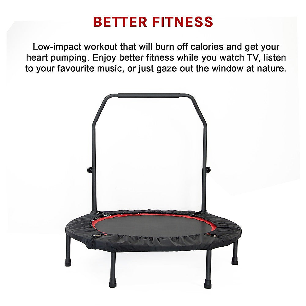 Rebounder Mini Trampoline 40inch-Black Red