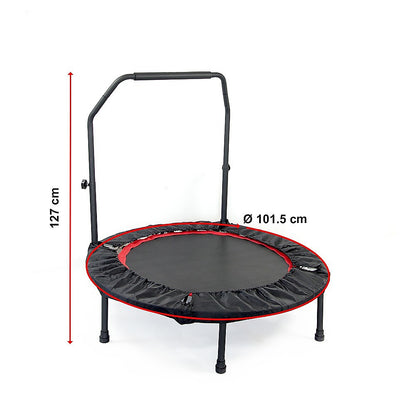 Rebounder Mini Trampoline 40inch-Black Red