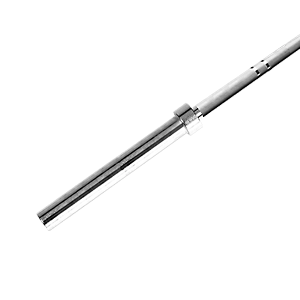 Silver metal bar on a white background