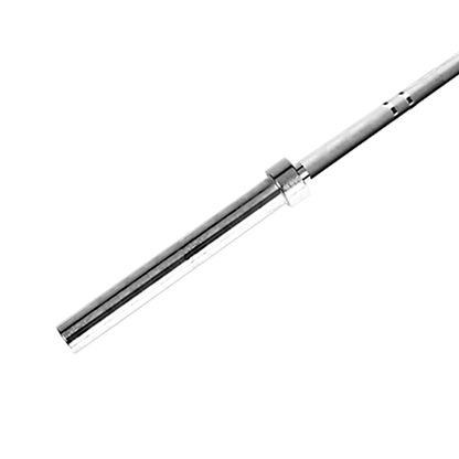 Silver metal bar on a white background