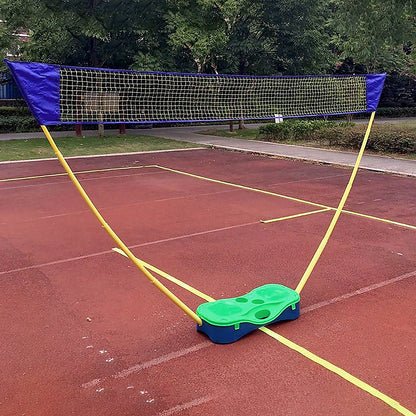 Folding Portable Badminton Combo Set Volleyball Net Outdoor Sports