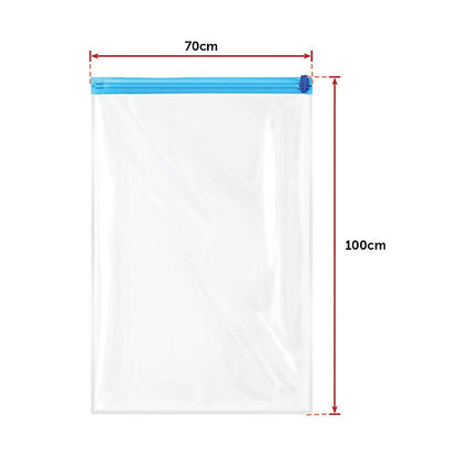Vacuum Bags Clothes Sealed Clothing Bag Travel Compact Storage Space Saver x 12
