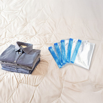 Travel Space Saver Saving Hand Roll Up Roller Seal No Vacuum Storage Bag x 20