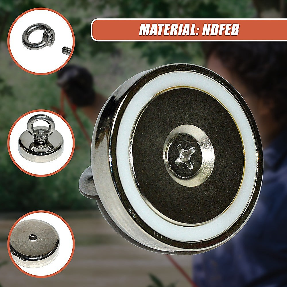 112Kg Salvage Strong Recovery Magnet Neodymium Hook