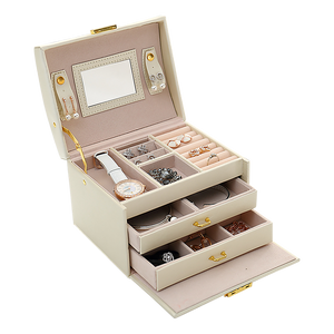 Jewellery Storage Box Girls Rings Necklaces Display Organiser Storage Case