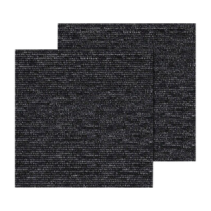 5m2 Box of Premium Carpet Tiles Commercial Domestic Office Heavy Use Flooring Black