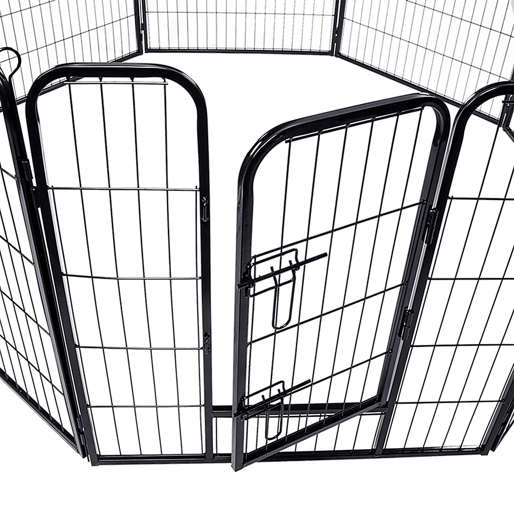Pet Playpen 8 Panel Heavy Duty Exercise Fence Enclosure Cage