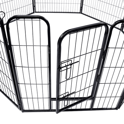 Pet Playpen 8 Panel Heavy Duty Exercise Fence Enclosure Cage
