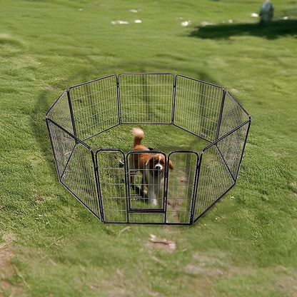 Pet Playpen 8 Panel Heavy Duty Exercise Fence Enclosure Cage