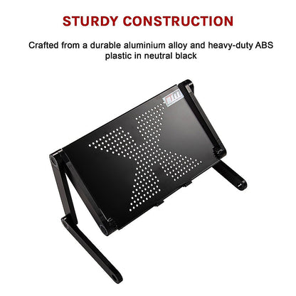 Aluminium Alloy Folding Laptop Stand Desk Table with Mouse Tray