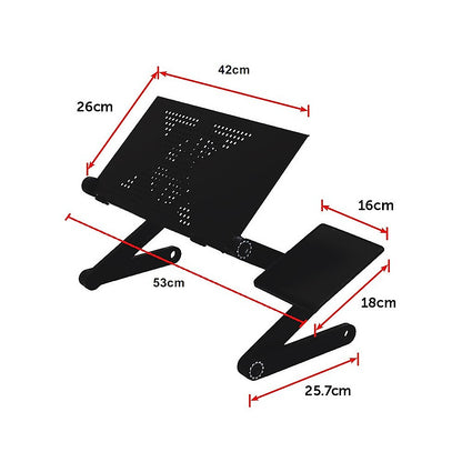 Aluminium Alloy Folding Laptop Stand Desk Table with Mouse Tray