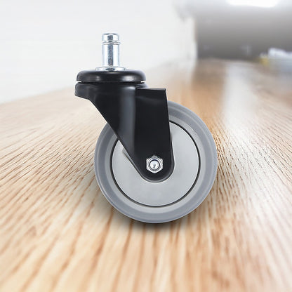 5 x Office Chair Caster Wheels Set Heavy Duty & Safe for All Floors w/Universal Fit