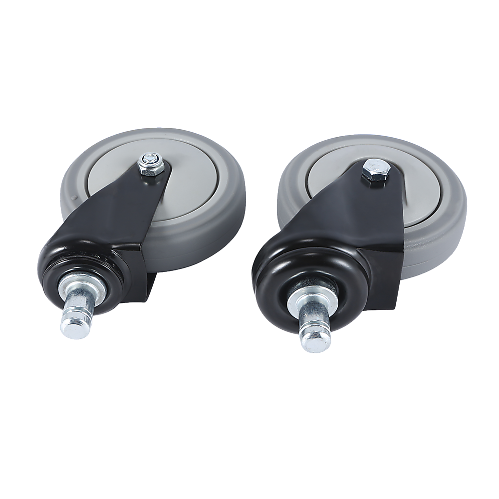 5 x Office Chair Caster Wheels Set Heavy Duty & Safe for All Floors w/Universal Fit