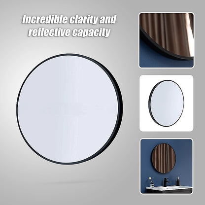 60cm Round Wall Mirror Bathroom Makeup Mirror by Della Francesca