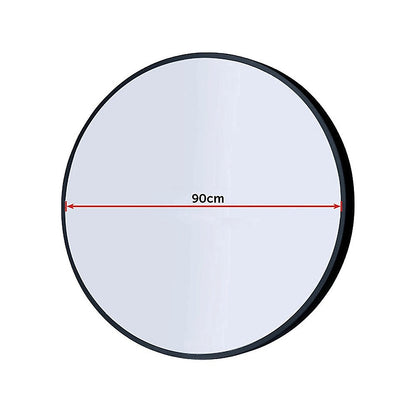 90cm Round Wall Mirror Bathroom Makeup Mirror by Della Francesca