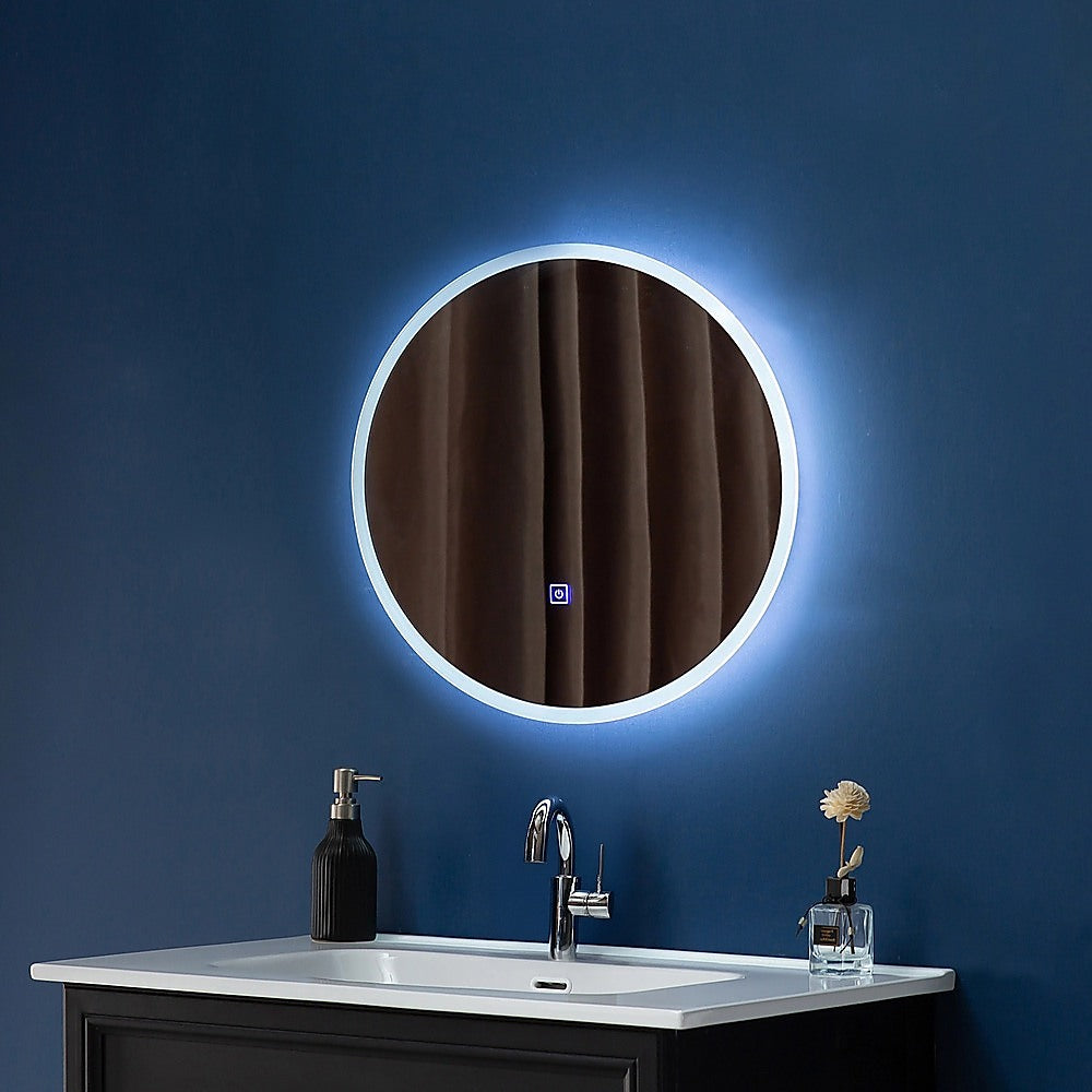 70cm LED Wall Mirror Bathroom Mirrors Light Decor Round