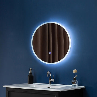 90cm LED Wall Mirror Bathroom Mirrors Light Decor Round