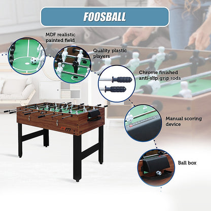 4FT 3-in-1 Games Foosball Soccer Hockey Pool Table Table