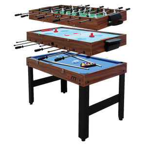 4FT 3-in-1 Games Foosball Soccer Hockey Pool Table Table