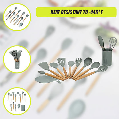 13x Kitchen Utensils for Cooking Baking Silicone Set