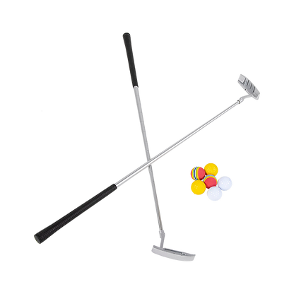 Golf Putting Matt with 2 Putters, 6 Balls