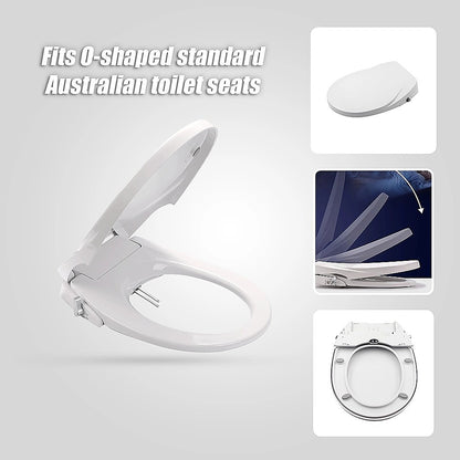 Non Electric Bidet Toilet Seat W/ Cover Bathroom Spray Washlet Water Wash